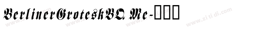 BerlinerGroteskBQ Me字体转换